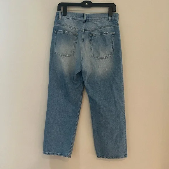 ME + EM Authentic relaxed fit  Blue Distressed Women's Jeans - Picture 10 of 12